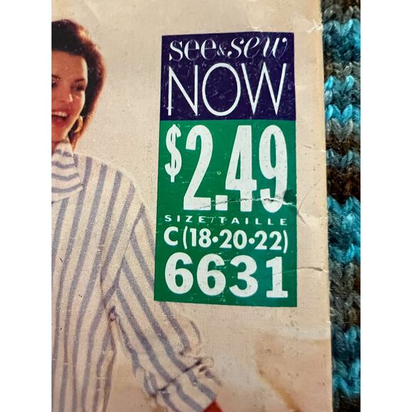 Butterick Sewing pattern 6631 suit blazer top pants size 18 20 22 - Picture 2 of 7